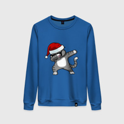 Женский свитшот хлопок Dab Cat Santa