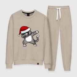 Женский костюм хлопок Dab Cat Santa