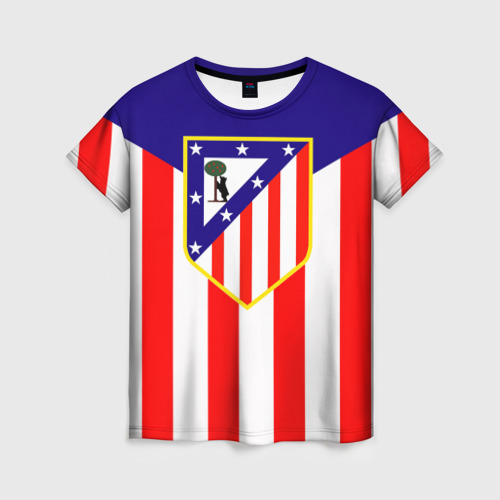 Женская футболка 3D Atletico Madrid, цвет 3D печать