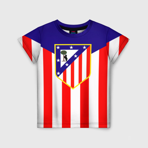 Детская футболка 3D Atletico Madrid, цвет 3D печать