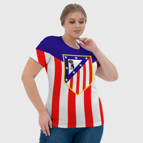 Женская футболка 3D Atletico Madrid, цвет 3D печать - фото 6