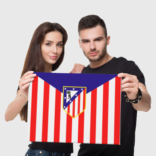 Холст прямоугольный Atletico Madrid, цвет 3D печать - фото 5