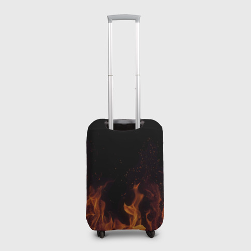 Чехол для чемодана 3D Анжела огонь баба, цвет 3D печать - фото 2