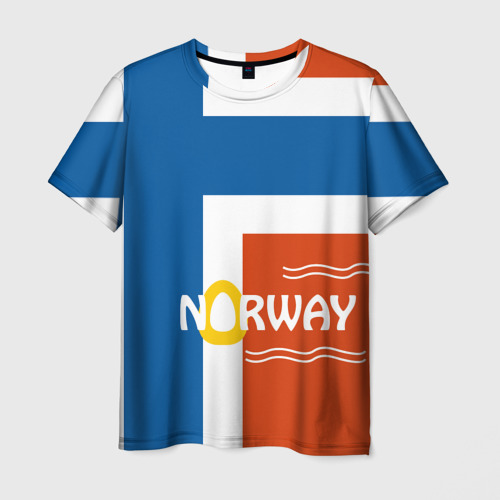 Мужская футболка 3D Норвегия