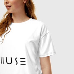 Женская футболка хлопок Oversize Muse - фото 2