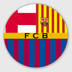 Круглый коврик для мышки FC Barcelona