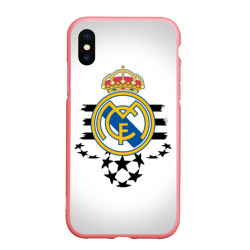 Чехол для iPhone XS Max матовый Real Madrid