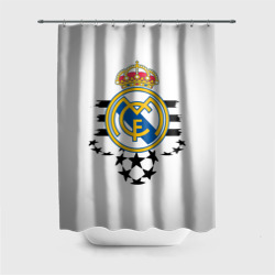 Штора 3D для ванной Real Madrid