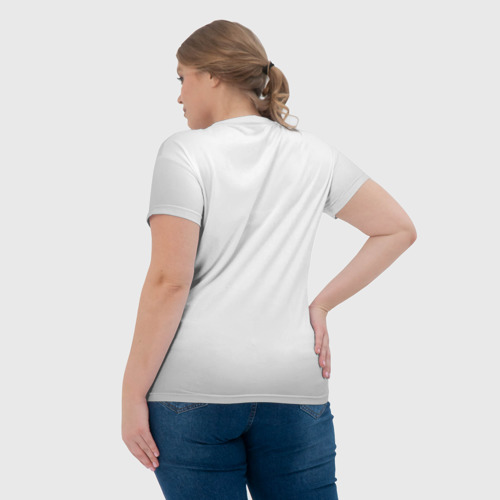 Женская футболка 3D с принтом Real Madrid, вид сзади #2