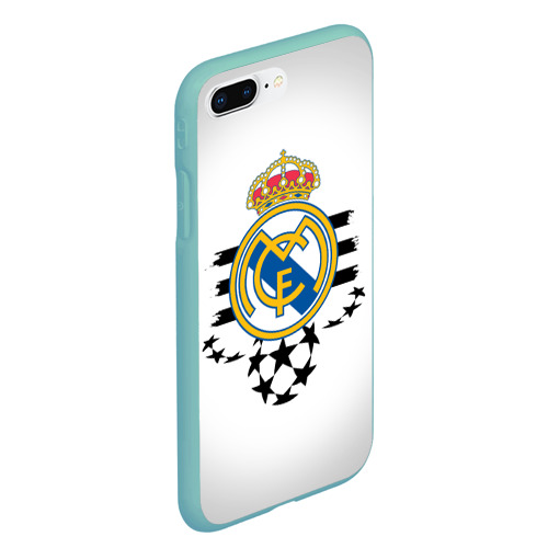 Чехол для iPhone 7Plus/8 Plus матовый с принтом Real Madrid, вид сбоку #3