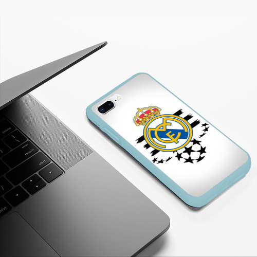 Чехол для iPhone 7Plus/8 Plus матовый с принтом Real Madrid, фото #5