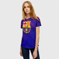 Женская футболка 3D FC Barcelona - фото 2