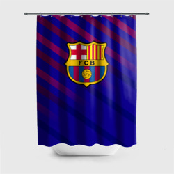 Штора 3D для ванной FC Barcelona