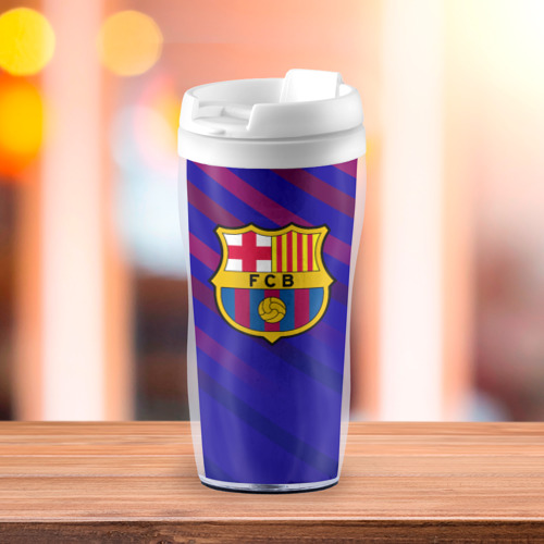 Термокружка-непроливайка FC Barcelona, цвет белый - фото 3