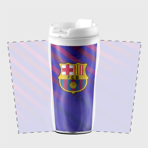 Термокружка-непроливайка FC Barcelona, цвет белый - фото 2