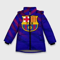 Зимняя куртка для девочек 3D FC Barcelona