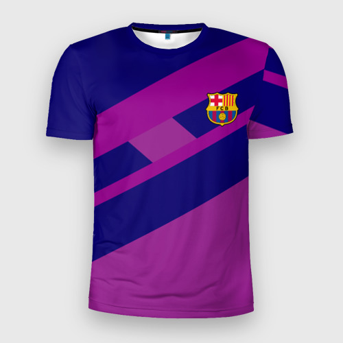 Мужская футболка 3D Slim FC Barcelona, цвет 3D печать