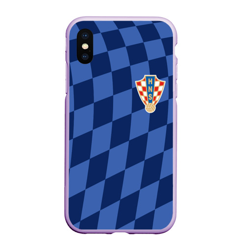 Чехол для iPhone XS Max матовый с принтом Хорватия, форма, вид спереди #2