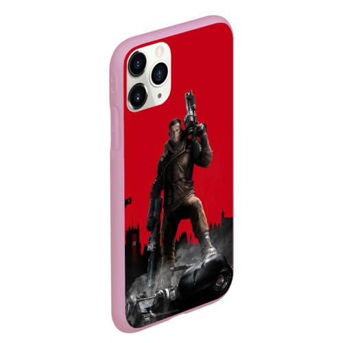 Чехол для iPhone 11 Pro Max матовый Wolfenstein, цвет розовый - фото 3