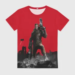 Женская футболка 3D Wolfenstein