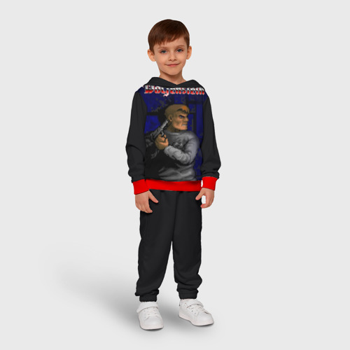 Детский костюм с толстовкой 3D Wolfenstein, цвет красный - фото 3