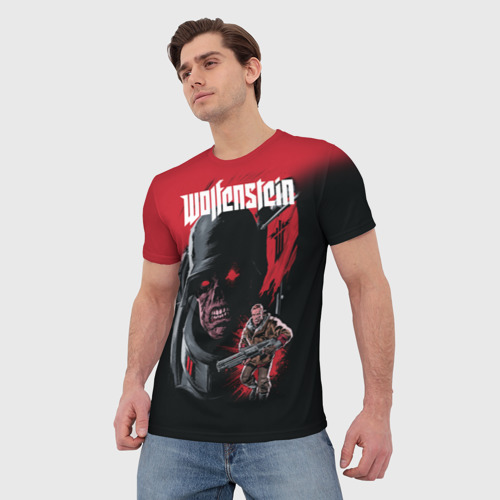 Мужская футболка 3D Wolfenstein, цвет 3D печать - фото 3