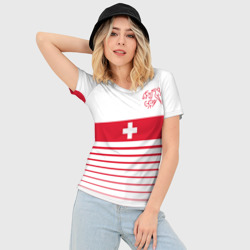 Женская футболка 3D Slim Швейцария, форма - фото 2