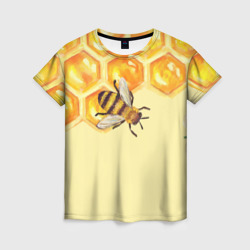 Женская футболка 3D Любители меда