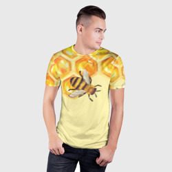 Мужская футболка 3D Slim Любители меда - фото 2