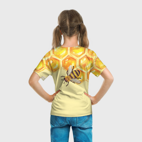 Детская футболка 3D Любители меда, цвет 3D печать - фото 6