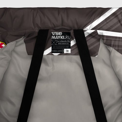Зимняя куртка для мальчиков 3D ФК Барселона, цвет светло-серый - фото 7