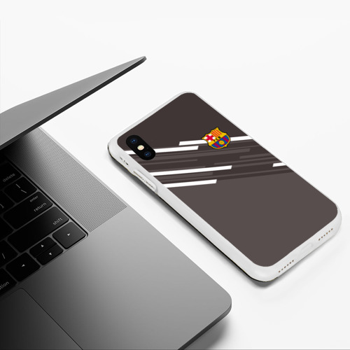 Чехол для iPhone XS Max матовый с принтом ФК Барселона, фото #5