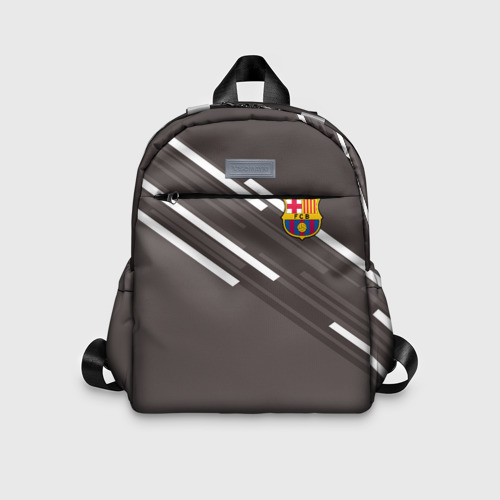Детский рюкзак 3D с принтом ФК Барселона, вид спереди #2
