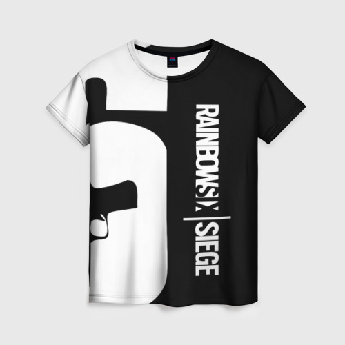 Женская футболка 3D с принтом RAINBOW SIX SIEGE | РАДУГА 6 ОСАДА | R6S, вид спереди #2