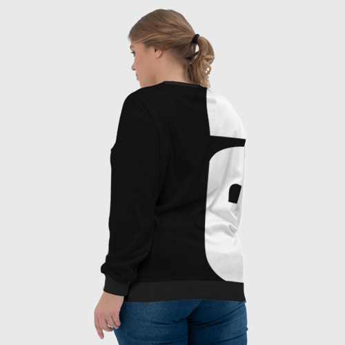 Женский свитшот 3D с принтом RAINBOW SIX SIEGE | РАДУГА 6 ОСАДА | R6S, вид сзади #2