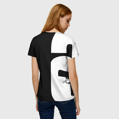Женская футболка 3D с принтом RAINBOW SIX SIEGE | РАДУГА 6 ОСАДА | R6S, вид сзади #2