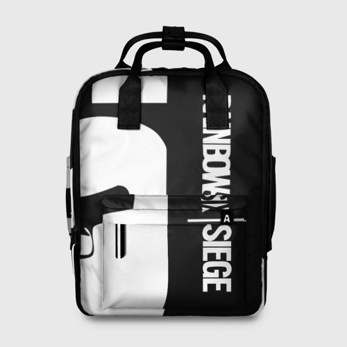 Женский рюкзак 3D с принтом RAINBOW SIX SIEGE | РАДУГА 6 ОСАДА | R6S, вид спереди #2