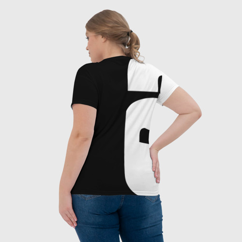 Женская футболка 3D с принтом RAINBOW SIX SIEGE | РАДУГА 6 ОСАДА | R6S, вид сзади #2