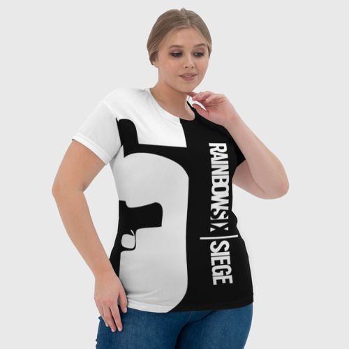 Женская футболка 3D с принтом RAINBOW SIX SIEGE | РАДУГА 6 ОСАДА | R6S, фото #4