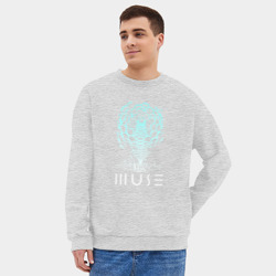 Мужской свитшот oversize без начеса хлопок Muse - фото 2