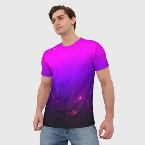 Мужская футболка 3D Космос, цвет 3D печать - фото 3