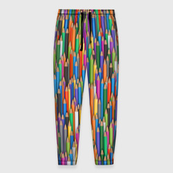 Мужские брюки 3D Разноцветные карандаши