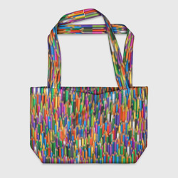 Пляжная сумка 3D Разноцветные карандаши