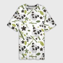 Платье-футболка 3D Чудные панды