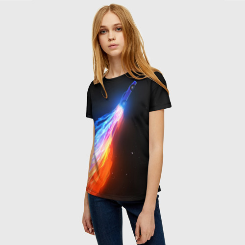 Женская футболка 3D Rocket League, цвет 3D печать - фото 3