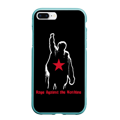 Чехол для iPhone 7Plus/8 Plus матовый Rage Against the Machine, цвет мятный