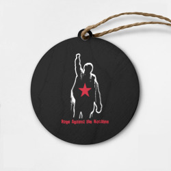 Деревянная игрушка круг Rage Against the Machine - album cover