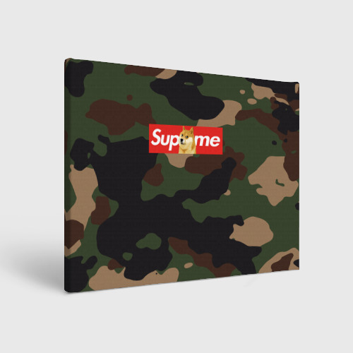 Холст прямоугольный Supreme Doge camouflage Фото 01 Холст прямоугольный Supreme Doge camouflage Фото 01