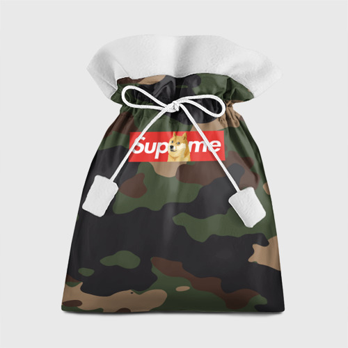 Подарочный 3D мешок Supreme Doge camouflage Фото 01 Подарочный 3D мешок Supreme Doge camouflage Фото 01
