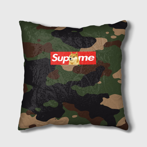 Подушка 3D Supreme Doge camouflage Фото 01 Подушка 3D Supreme Doge camouflage Фото 01